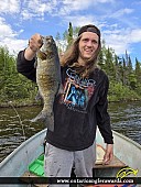 18" Smallmouth Bass caught on Mountain Lake