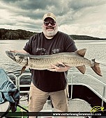 45.5" Muskie caught on Moira Lake