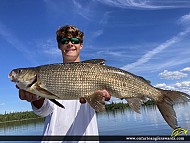 25" Whitefish caught on Trout Lake