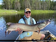 42.5" Muskie caught on Winnipeg River 