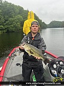 22" Largemouth Bass caught on Big Hawk Lake