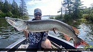 52.25" Muskie caught on Lake of the Woods