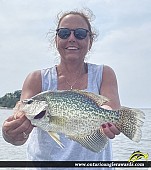 14.75" Black Crappie caught on Lake of the Woods