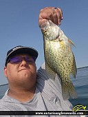 13" Black Crappie caught on Lake Simcoe