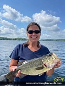 18.25" Largemouth Bass caught on Whitefish Lake