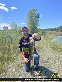 20" Smallmouth Bass caught on Bay of Quinte