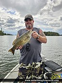 18.75" Smallmouth Bass caught on Shoal Lake 