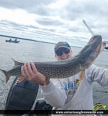 36.5" Northern Pike caught on Pakwash Lake