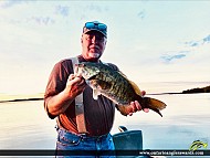 20" Smallmouth Bass caught on Lake of the Woods