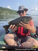 19.2" Smallmouth Bass caught on Mazinaw Lake