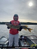 37.5" Northern Pike caught on Wawang Lake