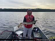 34.5" Northern Pike caught on Wawang Lake