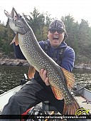 33" Northern Pike caught on Winnipeg River