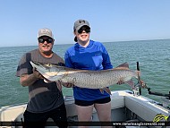 52.25" Muskie caught on Lake St. Clair