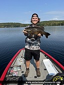 21.25" Smallmouth Bass caught on Maple Lake