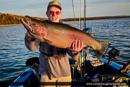 36" Rainbow Trout caught on Lake Huron