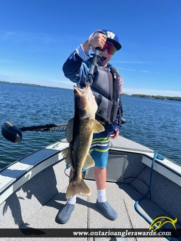 28" Walleye caught on Shoal Lake 