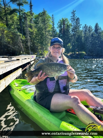 17.25" Smallmouth Bass caught on Lake of the Woods