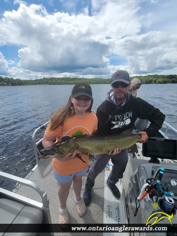 41.5" Muskie caught on Moira Lake
