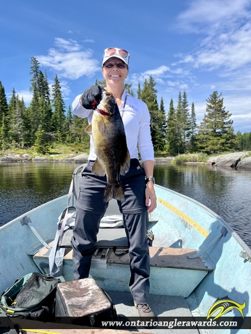 19" Smallmouth Bass caught on Snowshoe Lake
