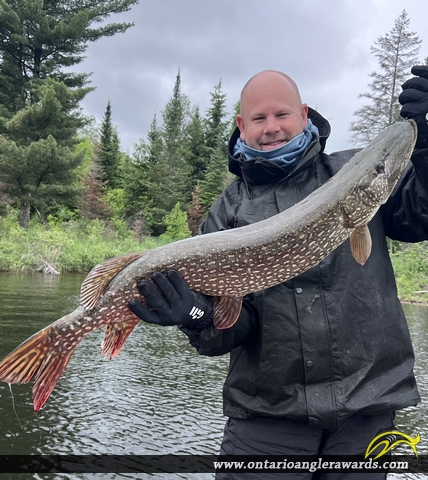40.20" Northern Pike caught on Rainy Lake