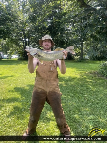 28" Walleye caught on St. Lawrence River