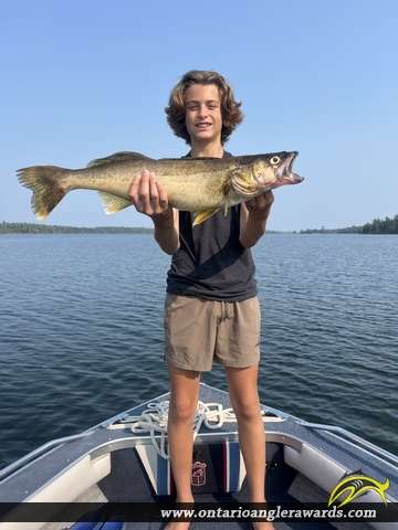 28" Walleye caught on Lake of the Woods 