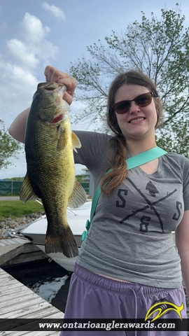 18" Largemouth Bass caught on Georgian Bay