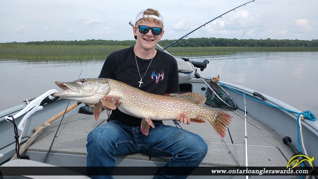 42" Northern Pike caught on Lake of the Woods