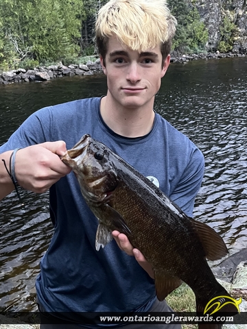 21" Smallmouth Bass caught on Sunday Lake