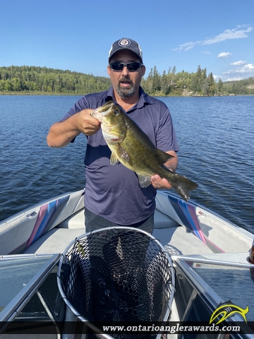 19" Largemouth Bass caught on Longbow Lake