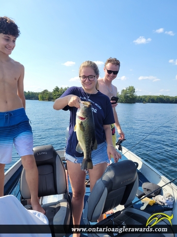 18" Largemouth Bass caught on Chandos Lake