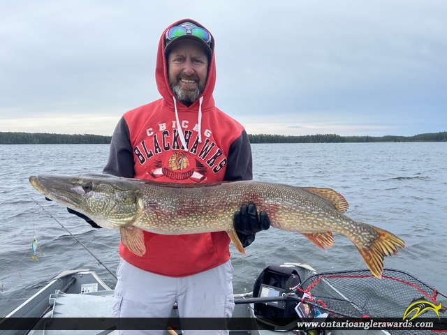 42.5" Northern Pike caught on Wawang Lake