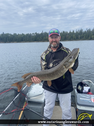 39" Northern Pike caught on Wawang Lake