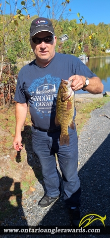 17" Smallmouth Bass caught on Long Lake