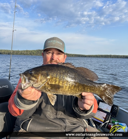 17.75" Smallmouth Bass caught on Berry Lake