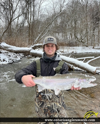 25" Rainbow Trout caught on Bronte Creek