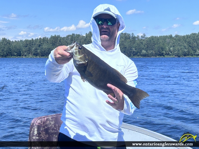 20.5" Smallmouth Bass caught on Hackford Lake