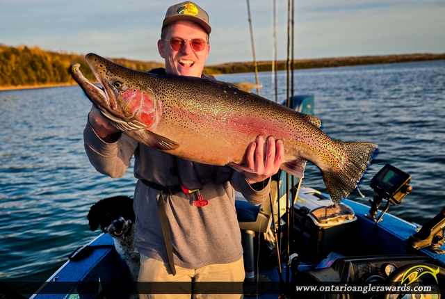 36" Rainbow Trout caught on Lake Huron