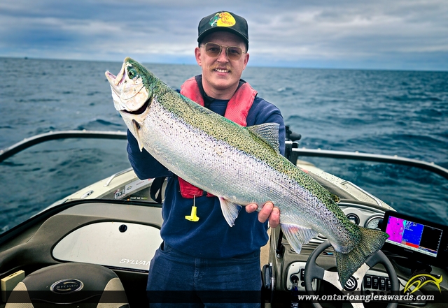 32" Rainbow Trout caught on Lake Huron